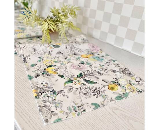 Доріжка з водовідштовхуючим покриттям 40х154 LiMaSo (MAITE-40), Тип: дорожки (раннеры), Цвет: желтый, Форма скатерти: прямоугольная, Размер: 40x154, изображение 4