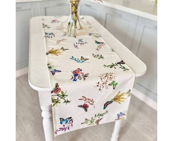 Доріжка з водовідштовхуючим покриттям 40х154 LiMaSo (TIKAL-40), Тип: дорожки (раннеры), Цвет: коричневый, Форма скатерти: прямоугольная, Размер: 40x154, изображение 3