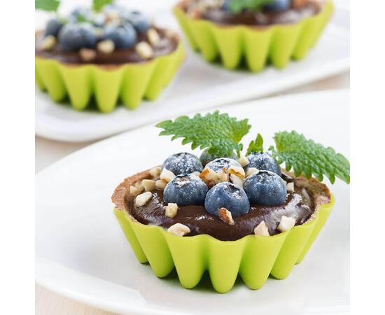 Форма для кекса силикон зеленая (6 шт.) Maestro (MR1176-з), изображение 2