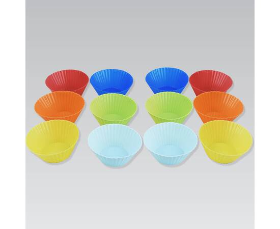 Форма для випікання кексів силіконова 12шт Maestro (MR1177), зображення 3