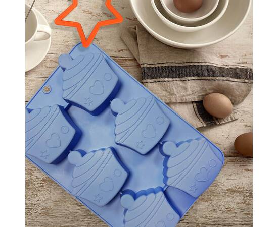 Форма для выпечки кексов силиконовая Cakes Maestro (MR1597), изображение 2