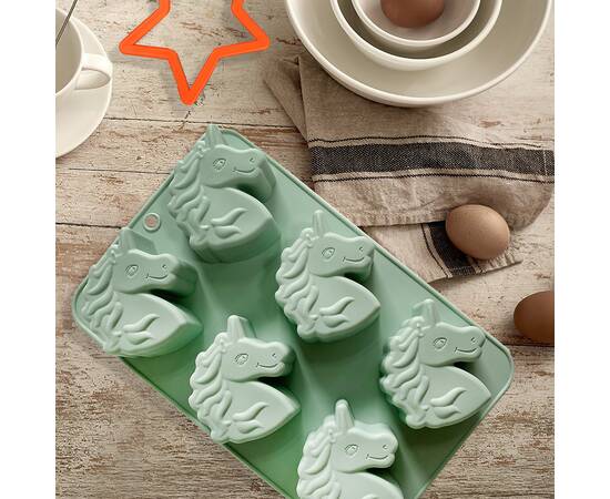 Форма для выпечки силиконовая Единороги Maestro (MR1129), изображение 2