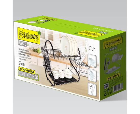 Сушарка для посуду дворівнева Basic Maestro (MR1025-53-BLACK), зображення 3