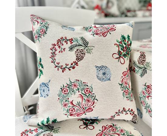 Подушка гобеленова двостороння 45х45 LiMaSo (CORONA-NV2), изображение 2