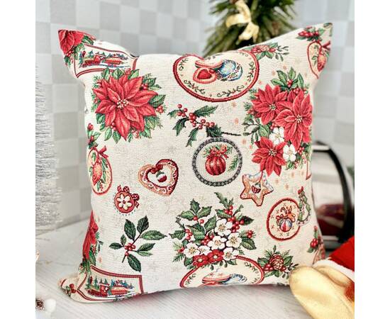 Подушка гобеленова двостороння 45х45 LiMaSo (NAT-NV2), изображение 2