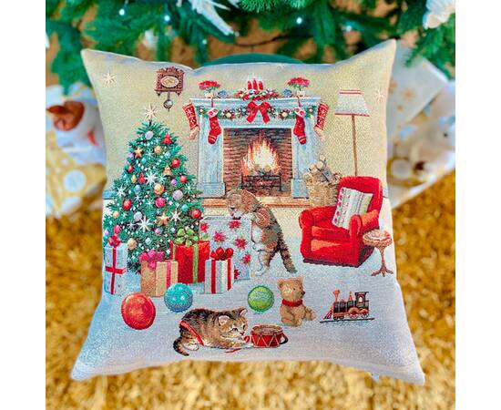 Подушка гобеленова 45X45 LiMaSo (KISS966 (золотий люрекс)), зображення 3