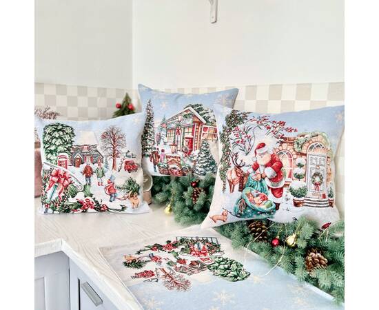 Подушка гобеленова 45x45 LiMaSo (VILLAGE CO2-NV), зображення 3