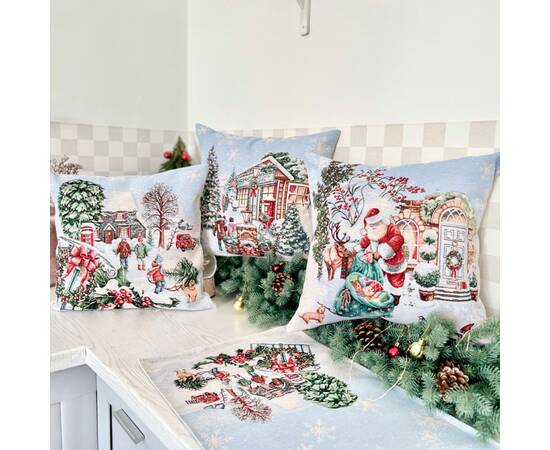 Подушка гобеленова 45x45 LiMaSo (VILLAGE CO3-NV), зображення 3