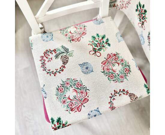 Подушка на стілець гобеленова 40х40 LiMaSo (CORONA-PS), зображення 2