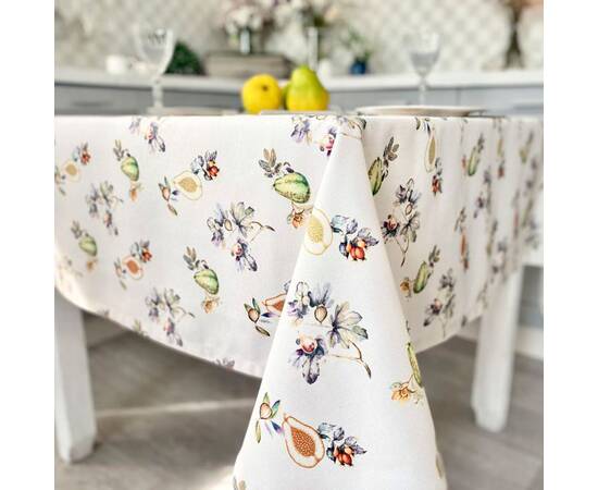 Скатертина з водовідштовхуючим покриттям 150x150 LiMaSo (JULIA-150), Тип: скатерти, Цвет: зеленый, Форма скатерти: квадратная, Размер: 150x150, изображение 4