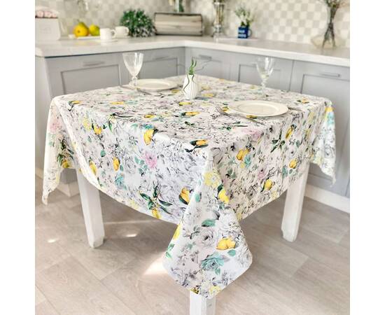 Скатертина з водовідштовхуючим покриттям 150x350 LiMaSo (MAITE-350), Тип: скатертини, Основний колір: жовтий, Форма скатертини: прямокутна, Розмір: 150x350, зображення 3