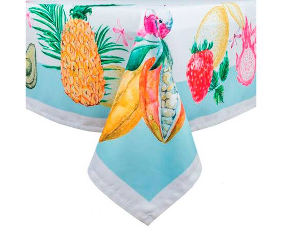 Скатертина з водовідштовхуючим покриттям 145x200 LiMaSo (MANTEL FRUTA-200), Тип: скатертини, Основний колір: зелений, Форма скатертини: прямокутна, Розмір: 145x200, зображення 2