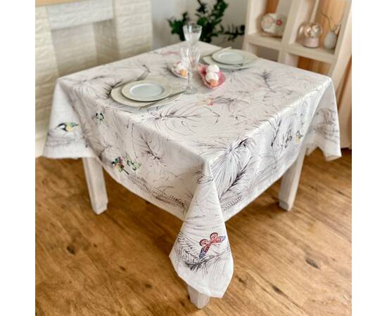 Скатертина з водовідштовхуючим покриттям 145x200 LiMaSo (MANTEL GAIA-200), Тип: скатерти, Цвет: коричневый, Форма скатерти: прямоугольная, Размер: 145x200, изображение 3