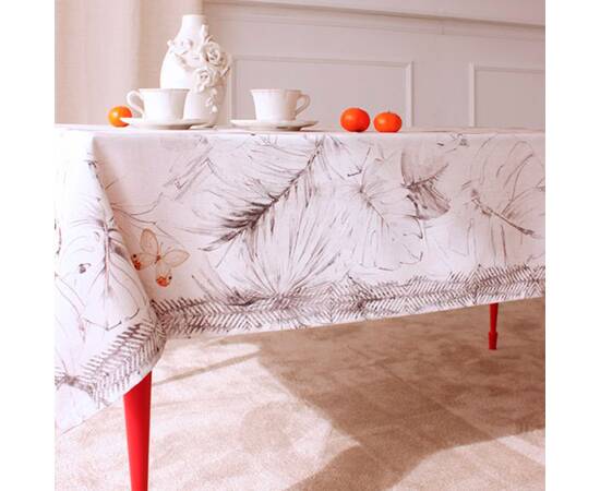 Скатертина з водовідштовхуючим покриттям 145x145 LiMaSo (MANTEL GAIA-145), Тип: скатерти, Цвет: коричневый, Форма скатерти: квадратная, Размер: 145x145, изображение 4