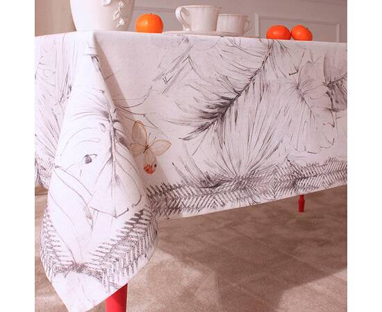 Скатертина з водовідштовхуючим покриттям 145x145 LiMaSo (MANTEL GAIA-145), Тип: скатерти, Цвет: коричневый, Форма скатерти: квадратная, Размер: 145x145, изображение 5