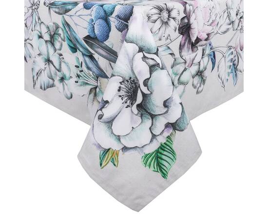 Скатертина із водовідштовхуючим покриттям 150х150 LiMaSo (MANTEL LICHI-150), Тип: скатертини, Основний колір: блакитний, Форма скатертини: квадратна, Розмір: 150x150, зображення 2