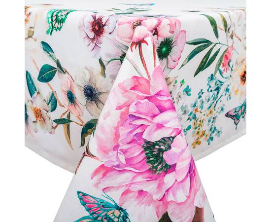 Скатертина з водовідштовхуючим покриттям 145x145 LiMaSo (MANTEL NAPOLES-145), Тип: скатерти, Цвет: розовый, Форма скатерти: квадратная, Размер: 145x145, изображение 2