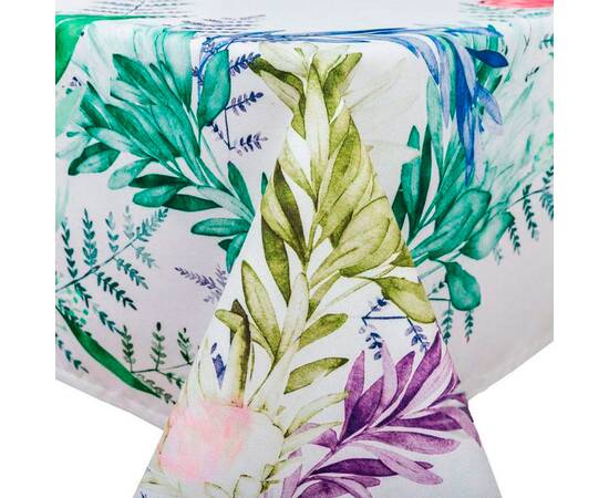 Скатертина з водовідштовхуючим покриттям 145x200 LiMaSo (MANTEL PROTEA-200), Тип: скатерти, Цвет: зеленый, Форма скатерти: прямоугольная, Размер: 145x200, изображение 2