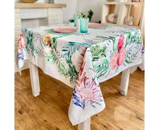 Скатертина з водовідштовхуючим покриттям 145x200 LiMaSo (MANTEL PROTEA-200), Тип: скатерти, Цвет: зеленый, Форма скатерти: прямоугольная, Размер: 145x200, изображение 3