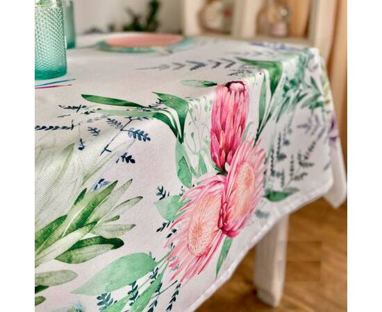 Скатертина з водовідштовхуючим покриттям 145x145 LiMaSo (MANTEL PROTEA-145), Тип: скатерти, Цвет: зеленый, Форма скатерти: квадратная, Размер: 145x145, изображение 4