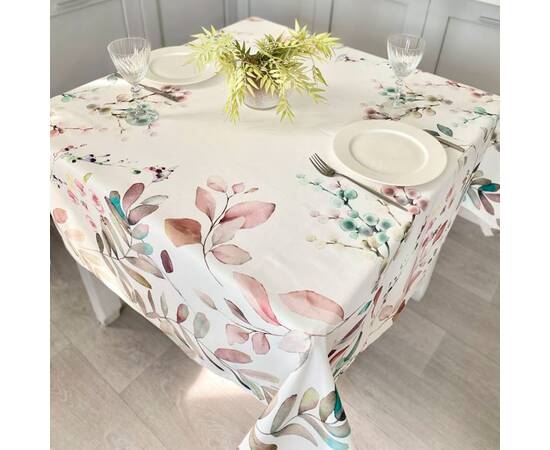 Скатертина з водовідштовхуючим покриттям 150х235 LiMaSo (MANTEL XALLY-235), Тип: скатерти, Цвет: бежевый, Форма скатерти: прямоугольная, Размер: 150x235, изображение 5