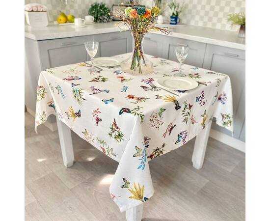 Скатертина з водовідштовхуючим покриттям 150x300 LiMaSo (TIKAL-300), Тип: скатерти, Цвет: коричневый, Форма скатерти: прямоугольная, Размер: 150x300, изображение 3