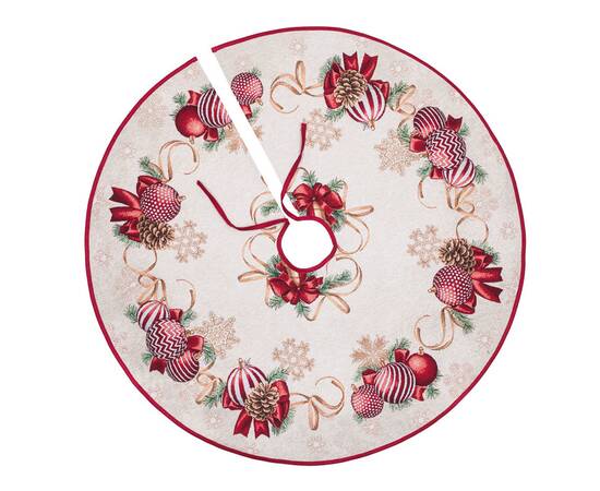 Спідничка під ялинку O90 LiMaSo (RED BALLS-SD), зображення 2