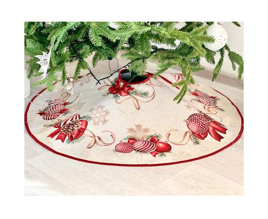 Спідничка під ялинку O90 LiMaSo (RED BALLS-SD), зображення 3