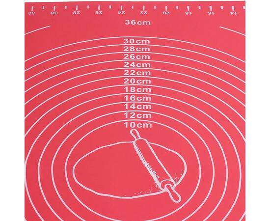 Коврик силиконовый 50x40 см для раскатки теста и выпечки Kamille (7787), изображение 2