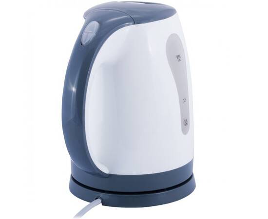 Чайник 1,8л електричний пластик білий із сірим Kamille (1715A), зображення 3