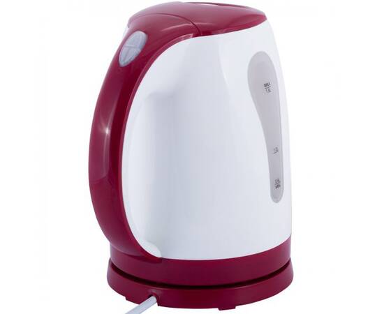 Чайник 1,8л електричний білий пластик з червоним Kamille (1715R), зображення 3