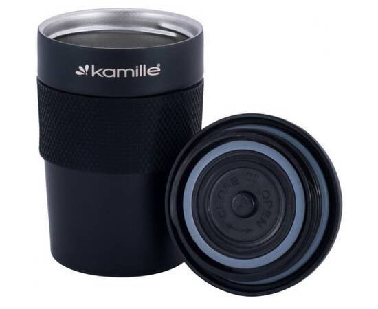 Термокухоль 480 мл з TPR вставкою Kamille (2049A), зображення 3