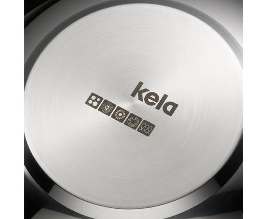 Вок із двома ручками Kela Flavoria 32 см, 0,5 л (10193), Колір: срібний, Тип: сковорода вок, Форма: кругла, Діаметр (см): 32, зображення 2