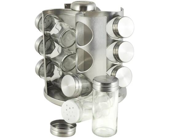 Набір ємностей для спецій на круглій підставці 12шт Ofenbach (101000), зображення 3