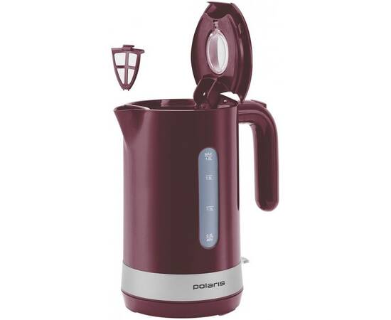 Електрочайник POLARIS PWK 1803C Water Way Pro Бордо, зображення 3