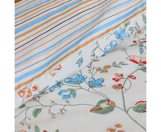 Постільна білизна 22199 ранфорс 175х210 Вілюта, Розмір: двоспальний 175х210, Основний колір: блакитний, зображення 3