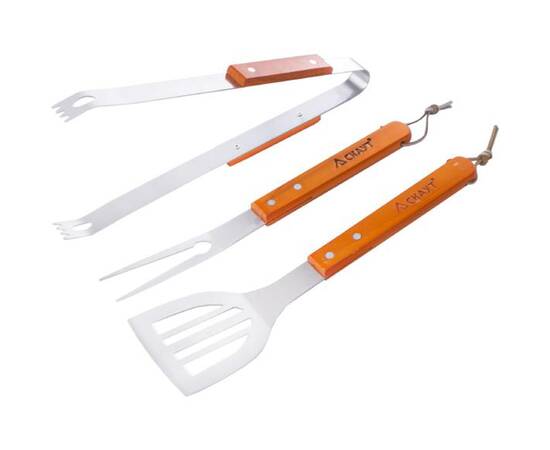 Набор для гриля (лопатка, вилка, щипцы) в блистере Скаут (722)