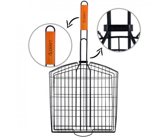 Решітка для гриля глибока 33x33,5x5,2 см Скаут (741), зображення 3