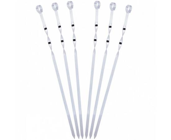 Шампури плоскі 6шт 44,5x1 см (в комплекті чохол) Скаут (0711А), зображення 2