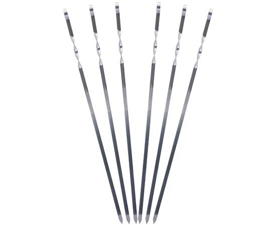 Шампури плоскі 6шт 60x1x0,1 см у спайці Скаут (730), зображення 2