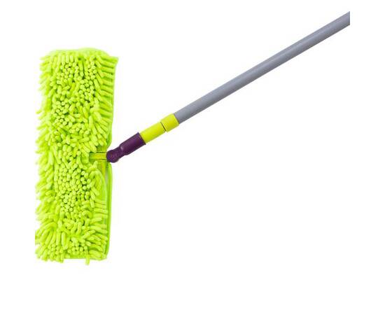 Полотер с основанием 40x10 см, двойной насадкой из микрофибры и телескопической рукояткой 120 см Valsar (308), изображение 4