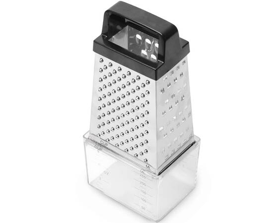 Тертка (4 типу лез) з контейнером Kamille (7205), зображення 2