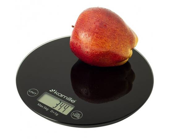 Ваги кухонні електронні 18,5x18,5x2cm Kamille (7108), зображення 2