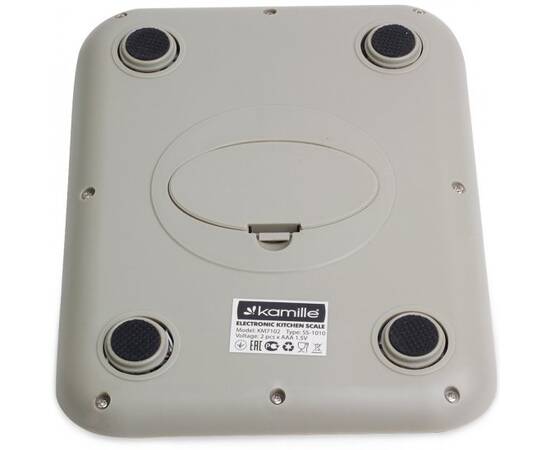 Ваги електронні кухонні 19x15x2,5 см Kamille (7102), зображення 2