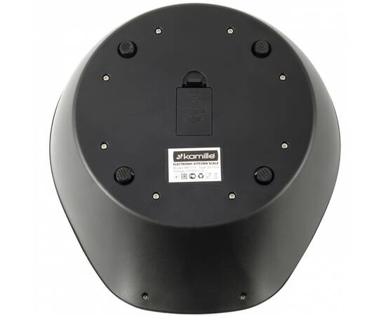 Ваги кухонні електронні 20,5x18,4x6,1 см Kamille (7110), зображення 3
