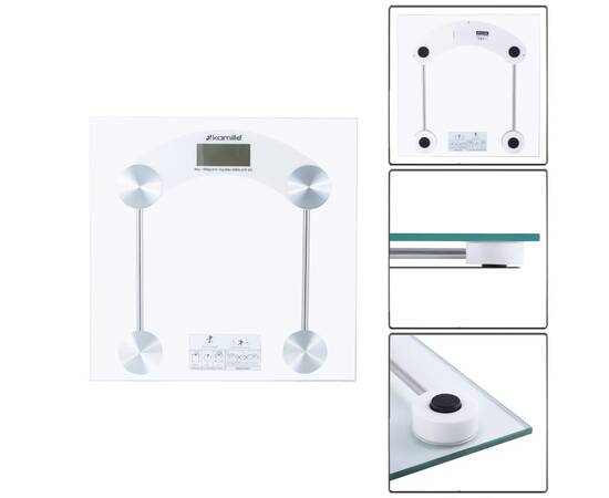 Ваги електронні 28x28x3,2cm Kamille (7112), зображення 2