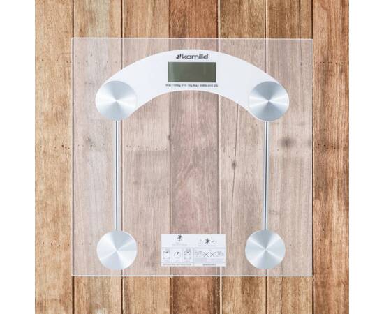 Ваги електронні 28x28x3,2cm Kamille (7112), зображення 3