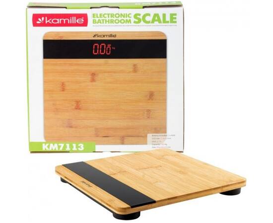 Ваги електронні 28x28x3,2cm Kamille (7113), зображення 3