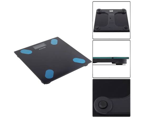 Ваги підлогові електронні 28x28x2,5cm Kamille (7111), зображення 2