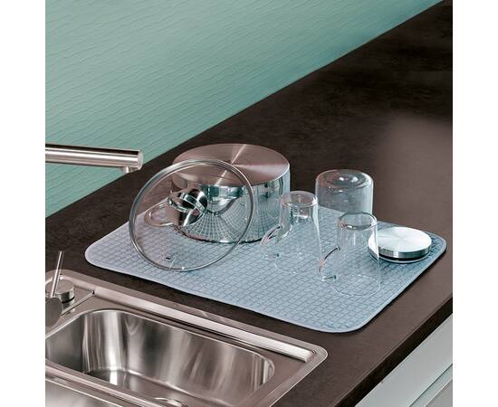 Килимок для сушіння посуду Kela 50х38 см, сірий (11642), Колір: сірий, Розмір: 38x50, зображення 2